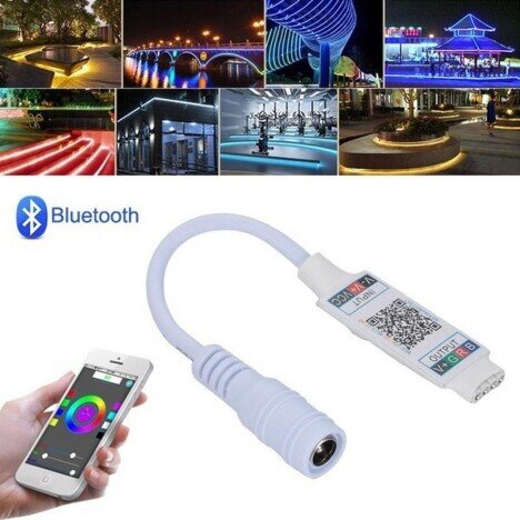 MINI CONTROLER RGB LED CU BLUETOOTH QR