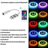 MINI CONTROLER RGB LED CU BLUETOOTH QR